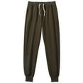 thumbnail image 1 of LMOIPLI Men's Cotton Tapered Joggers Pants Drawstring Sweatpants Athletic Track Running Golf Workout Gym Pants with Pockets Army Green XXL, 1 of 5