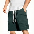 thumbnail image 1 of LMOIPLI Men's Hiking Cargo Shorts Stretch Quick Dry Lightweight Shorts Fishing Athletic Shorts with Zipper Pockets Green M, 1 of 6