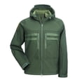 thumbnail image 1 of LMOIPLI Men's Hooded Waterproof Windproof Raincoat Softshell Solid Color Long Sleeve Loose Hiking Jackets for Winter Outdoor with Pocket Green L, 1 of 7