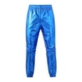 thumbnail image 1 of LMOIPLI Men's Jogger Pants Casual Fashion Elastic Waist Soft Comfortable Breathable Drawstring Closure Pocket Dancewear Pants Outdoor Activities Blue L, 1 of 3