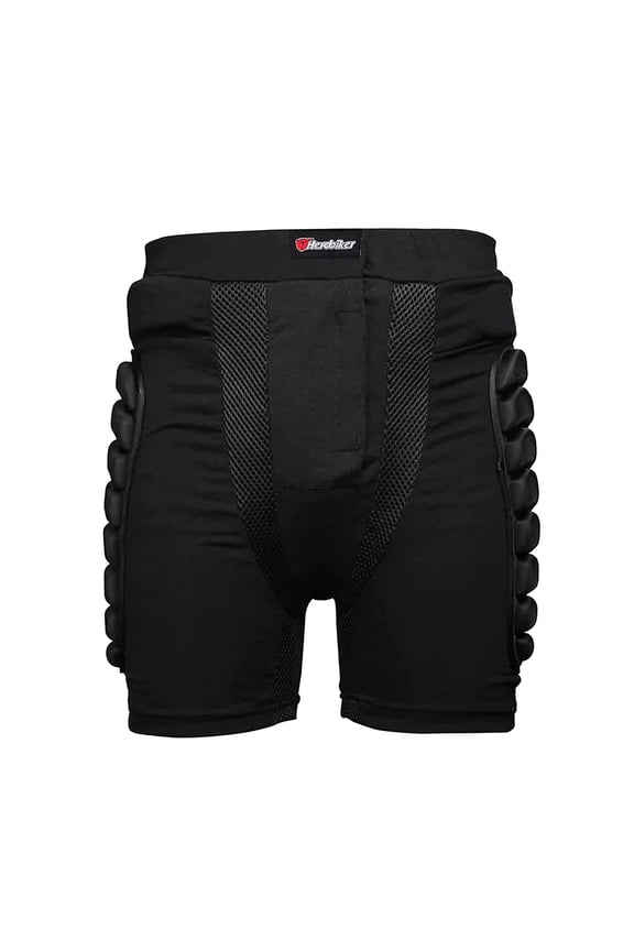 Men's Protection Hip Butt Short Pants Protective Gear Guard Impact Pad Ski Ice Skating Snowboard Black L