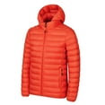 thumbnail image 1 of LMOIPLI Men's Quilted Thicken Puffer Zipper Jacket Long Sleeve Warm Winter Coats Windproof Packable Solid Color Jackets with Pocket Orange XXL, 1 of 2