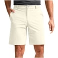 thumbnail image 1 of LMOIPLI Men's Slim Fit Golf Shorts Quick Dry Flat Front Dress Shorts Wrinkle Resistant Casual Shorts for Outdoor Activities Beige XXXXL, 1 of 6