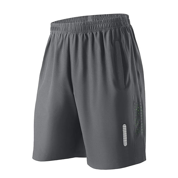 LMOIPLI Men's Sports Shorts Quick Dry Lightweight Cool Short Workout Gym Running Activewear Shorts with Pockets Gray XXXXL