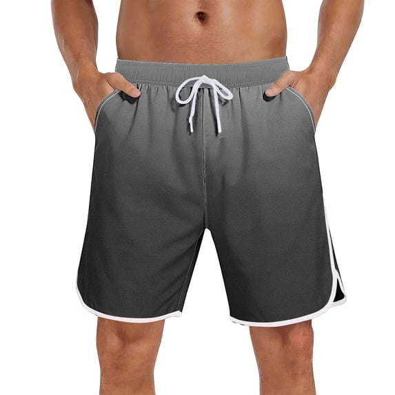 LMOIPLI Men's Swim Trunks with Mesh Liner Quick Dry Bathing Suits Beach Vacation Swimsuit Board Shorts with Pocket Black XXL