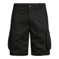 thumbnail image 1 of LMOIPLI Mens Cargo Cotton Shorts Durable Workwear Stretch Waist Outdoor Utility Pockets Casual Summer Hiking Shorts Black XXXL, 1 of 5