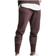 thumbnail image 1 of LMOIPLI Mens Cargo Work Pants Lightweight Utility Hiking Pants Pocketed Uniform Tapered Cinch Bottom Work Trousers Wine XL, 1 of 8