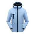 thumbnail image 1 of LMOIPLI Mens Comforable Softshell Jacket with Hood Waterproof Windbreaker Lightweight Outdoor Rain Jackets for Outdoor Hiking Blue XXXXL, 1 of 8