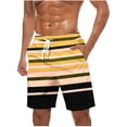 thumbnail image 1 of LMOIPLI Mens Print Quick Dry Beach Board Shorts Elastic Waist Drawstring Casual Fashion Short Pants with Pocket Yellow XXXXL, 1 of 5