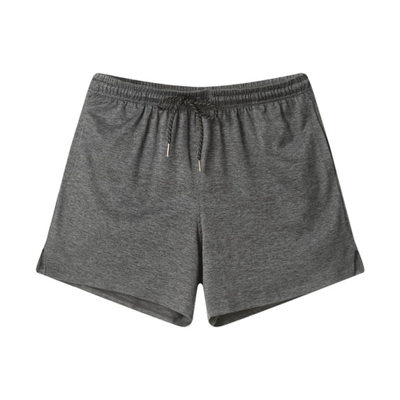 LMOIPLI Mens Quick Dry Lounge Shorts Athletic Workout Running Shorts 4 Inch Inseam Elastic Waist SweatShorts with Pockets Gray XL