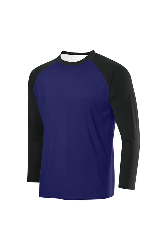Raglan T Shirts for Mens Casual Classic Tops Basic Soft Cotton Long Sleeve Sports Baseball Jerseys Shirt Wine XXXL