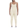 thumbnail image 1 of LMOIPLI Women's Flare Workout Romper Yoga Casual Sexy Scrunch Butt Overalls Athletic Jumpsuits for Women Beige,S, 1 of 7
