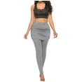 thumbnail image 1 of LMOIPLI Women's Full Lenght Trousers Vintage Running Sweatpants Fashion Summer Clothes Workout Athletic Lounge Running Sweatpants Sports Training Pants Solid Color Exercise Track Pants Gray XXL, 1 of 7