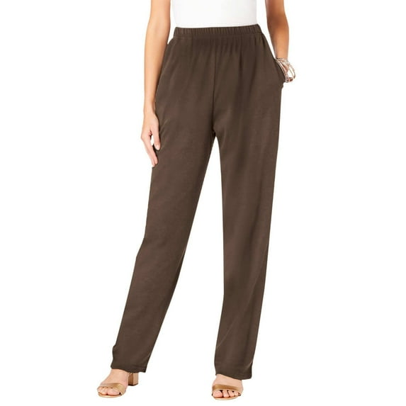 LMOIPLI Women's Palazzo Pants for Women Elastic High Waist Lightweight Long Pants Sports Jogger Slim Fashion Summer Clothes Vintage Palazzo Pants for Women Solid Color Brown L