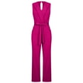 thumbnail image 1 of LMOIPLI Women's Vintage Adjustable Strap Romper Slim Fitting Plain Color Wide Leg Outfits Lightweight Long Pants Fashion Summer Clothes Overalls Long Bib Pants Adjustable Strap Romper Hot Pink M, 1 of 8