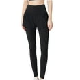 thumbnail image 1 of LMOIPLI Women's Yoga Leggings Elastic High Waist Fashion Summer Clothes Vintage Yoga Leggings Solid Color Slim Full Lenght Trousers Sports Jogger Black XXXL, 1 of 7