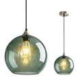 thumbnail image 1 of LMQNINE Grey Green Glass Globe Pendant Light,Adjustable Island Lighting for Kitchen,Dining,Bedroom,9.84in 1 Pack, 1 of 7