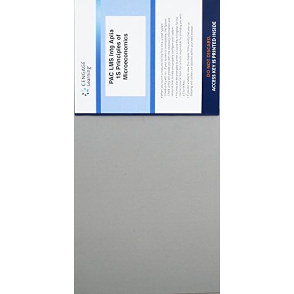 LMS Integrated Aplia, 1 term Printed Access Card for Mankiw's Principles of Microeconomics, 8th, 9781337108454, 1337108456, Paperback,