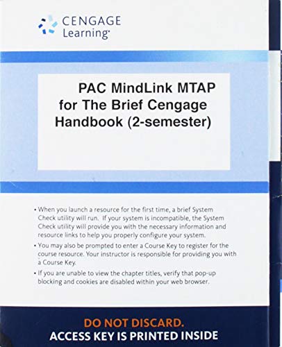 LMS Integrated MindTap English, 2 Terms (12 Months) Printed Access Card ...