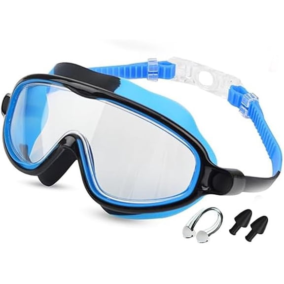 LMSOBT Swim Goggles  Anti-Fog Anti-UV Wide View Swimming Goggles for Kids 3-14