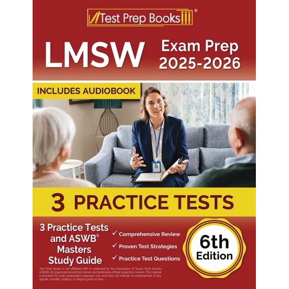 LMSW Exam Prep 2025-2026: 3 Practice Tests and ASWB Masters Study Guide [6th Edition], (Paperback)