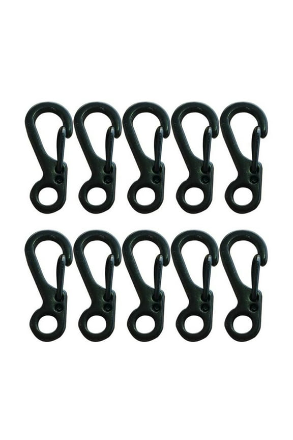 10 Pack Aluminum Carabiner Clip D Ring Carabiners Small Carabiner Keychain Spring Snap Hooks, Mini Carabiner Clip Set for Keys, Dog Leash, Camping Hiking Accessories Clearance Sale
