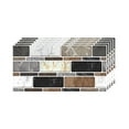 thumbnail image 1 of LMTODLFG 5 Sheets Peel and Stick Kitchen Backsplash Tile Stickers Self Adhesive Stick on Subway Tile 8" x 4" Bathroom Splashback Water Heat Resistant 3D Wall Tiles, 1 of 6