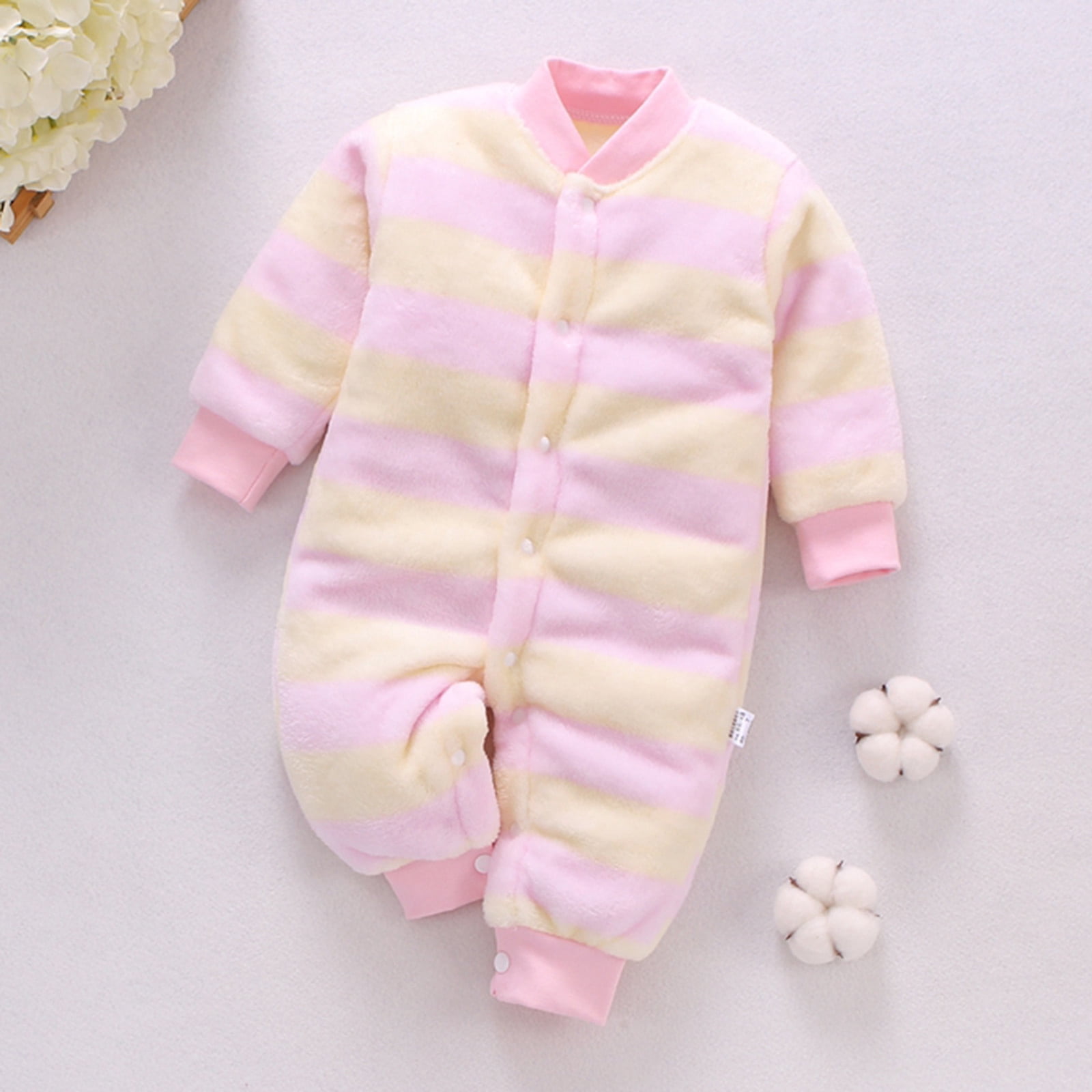 LMTODLFG Baby Boy Clothes Baby Girl Boy Thick Warm Jumpsuit Playsuit ...