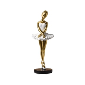 LMTODLFG Ballerina Statue, Ballet Dancer Sculpture, Table Centerpieces Collection Resin Ballet Girl Figurine for Home Bedroom Living Room Decoration or Valentine's Day Gifts