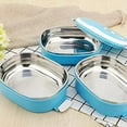 thumbnail image 1 of LMTODLFG Double Layer Lunch Box, 304 Stainless Steel Adult Lunch Containers Portable Leakproof Eco-Friendly Hot and Cold Food Stackable Bento Box Food Storage for Office Outdoor Travel, 1 of 9