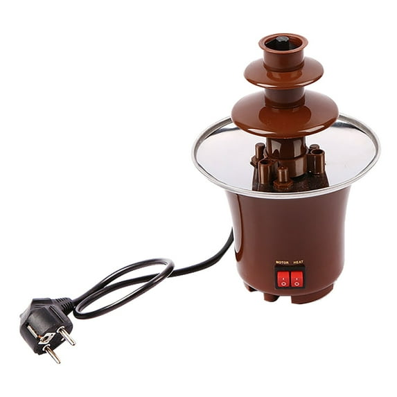 LMTODLFG Electric Chocolate Fondue Fountain Machine, 3-Tier Chocolate and Cheese Melting Fountain, Mini Chocolate Fountain for Parties, Weddings, Birthdays, and Events