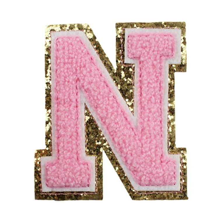 LMTODLFG English Iron on Letter Patches A Z Embroidered Heat Transfer Sew on Varsity Initial Vintage Alphabet Felt Letters Monogram Custom Name Patch for Clothing Letterman Jacket Walmart