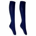 thumbnail image 1 of LMTODLFG Mens Crew Socks Football Long Socks Sport Knee High Large Soccer Rugby Stocks Football Socks for Men Black Football Socks No Show Socks Navy, 1 of 9