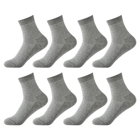 LMTODLFG Mens Socks Ankle Mesh Mid Tube Socks Men's Summer Socks Black Thin Breathable Sweat Absorbing Business Socks White Ankle Socks Grey
