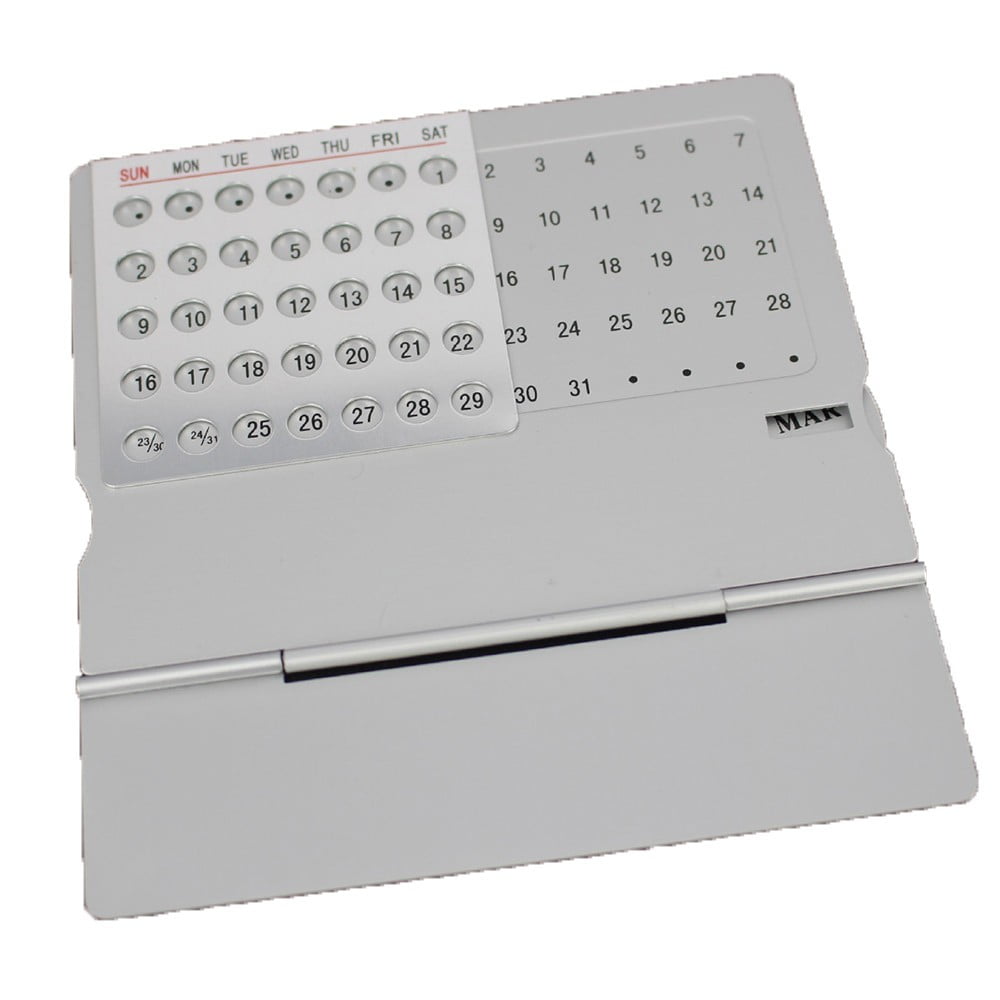 LMTODLFG Perpetual Calendar Desk Wood Calendar Sta