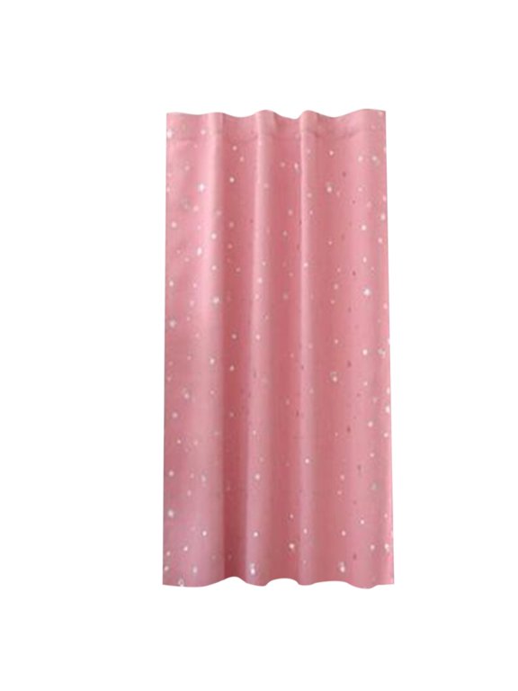 Pink Kids Curtains for Girls Bedroom Silver Print Window Drapes Soft Thick Thermal Insulated Window Treatment Grommet Top Blackout Curtains for Nursery Decor(Rose pink/39.4"Wx51.2"L)