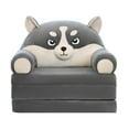 thumbnail image 1 of LMTODLFG Plush Foldable Kids Sofa Backrest Armchair 2 In 1 Foldable Children Sofa Cute Cartoon Lazy Sofa Children Flip Open Sofa Bed for Living Room Bedroom without Liner Filler, 1 of 5