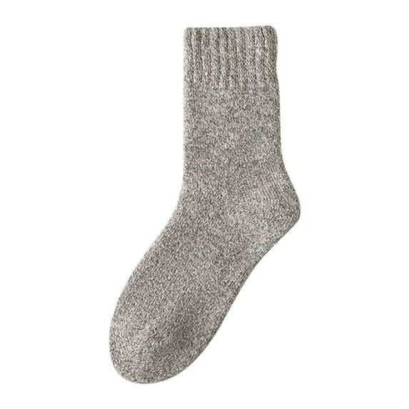 LMTODLFG Womens Socks Ankle Winter Socks for Women Thick Hiking Warm Wool Crew Socks Black Socks Grey