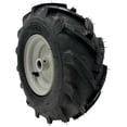 thumbnail image 1 of LMTS 13x5.00-6 Tractor Tread Tire & Rim with 1 Inch Hub - Troy-Bilt Tiller Replacement Wheel, 1 of 4