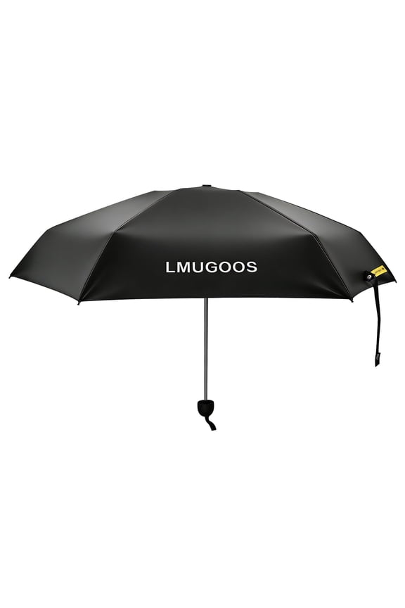Travel Mini Umbrella Small Compact, Portable Umbrella with UV Protection UPF 50+, Rainproof & Sunproof Folding Umbrella, Backpack & Pocket-Friendly, Suitable for Kids, Women & Men (Black)
