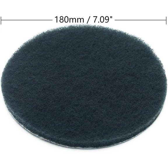 LMUMN-1200-Grits 7 Inch Scrubber Scouring Pads Flocking Scuff Pads-Multipurpose, Drill Scuffing Disc Hoop and Loop Surface Conditioning Disc Gray 8pcs