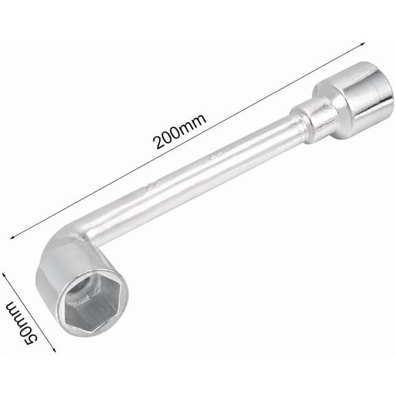 LMUMN-22mm Metric L Shaped Angled Open Hex 6 point Socket Wrench