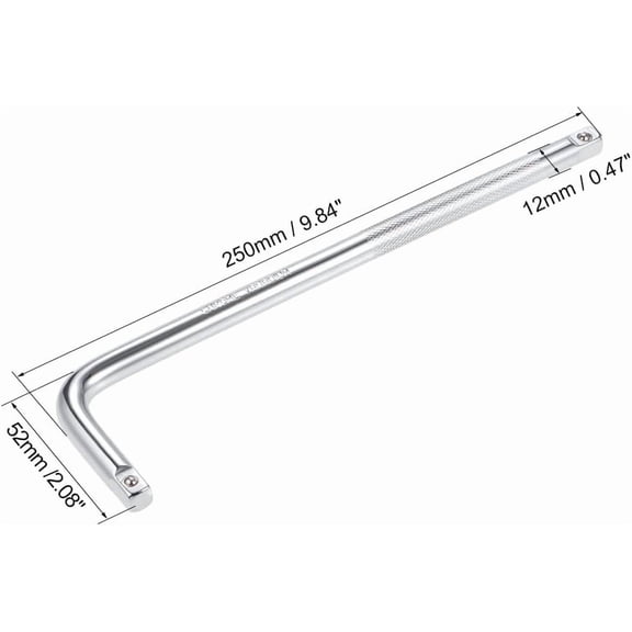 LMUMN-3/8" Drive Socket Breaker l Shape Extension Bar Wrench, CR-V