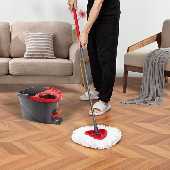 LMUMN-[3 Pack] Mop Replace Heads, Mop Refill Heads Replacements Compatible with O Cedar Spin Mop 1-Tank System- Easy to Replace, Microfiber, Machine Washable