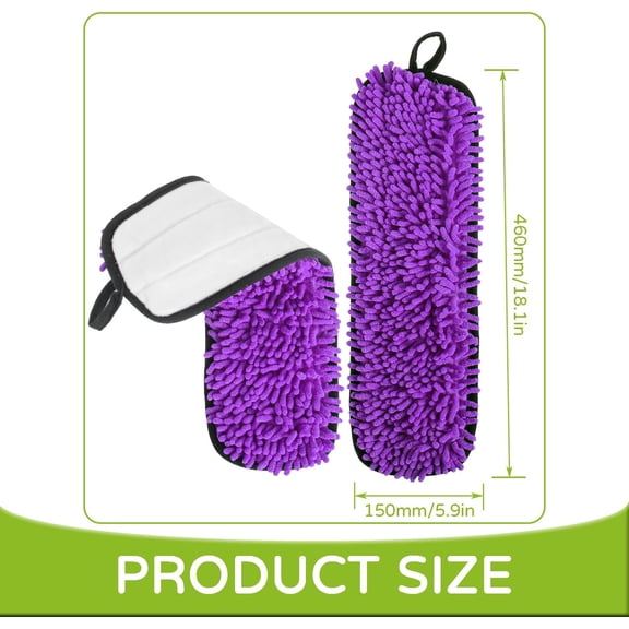 LMUMN-3 Pack Washable & Reusable Pet System Microfiber Sweeping Pads for Bona Family of Mops Replacement 18 Inch Used for Multi Surface Floors Cleaning
