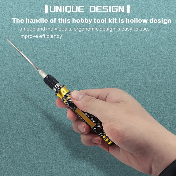 LMUMN-4 in 1 RC Model Repair Tools Kit 1/4" Drive 1.5mm 2.0mm 2.5mm 3.0mm Allen Wrench Keys for for Bit Electric Screwgun/Power Drill RC Repair Working