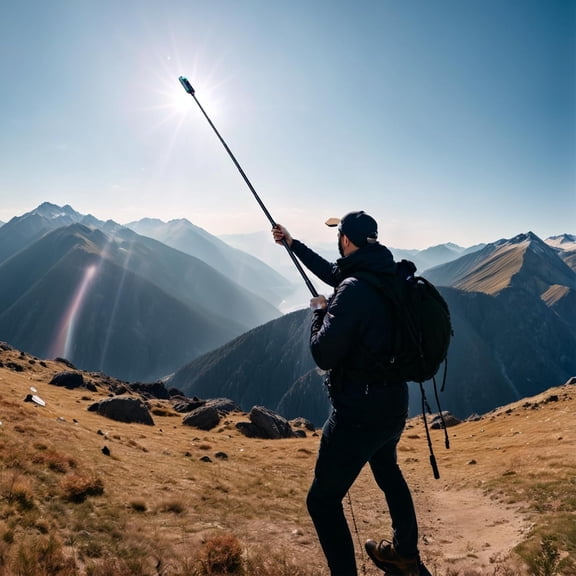 LMUMN-59/150cm Invisible Selfie Stick for Insta360, Extension Monopod Pole for Insta360 X5, X4, X3, X2, X, Insta 360 ONE R, RS, GoPro, DJI Action Camera