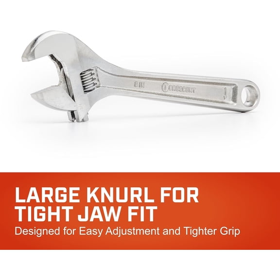 LMUMN-6" Adjustable Wrench - Bagged - AC26BK