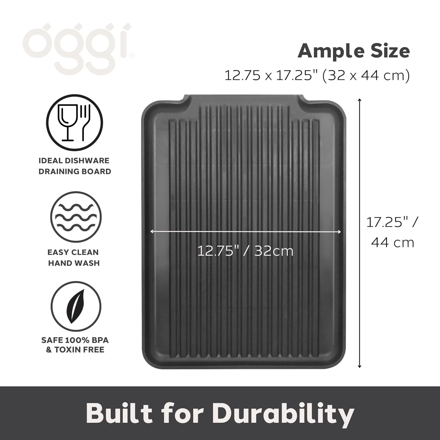 LMUMN-Dish Drain Board & Drying Rack Tray for Kitchen - Ideal Rigid ...