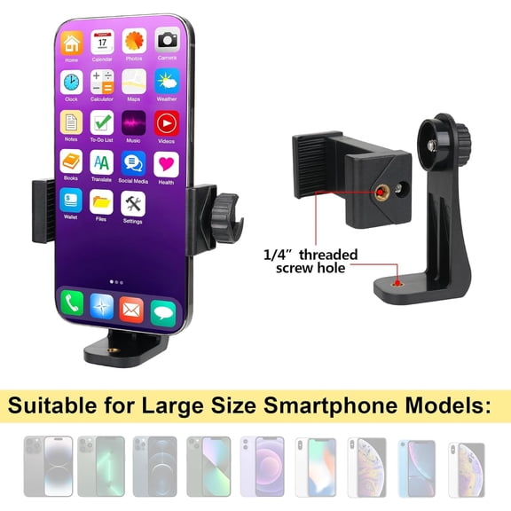 LMUMN-Ergonomic Anti-Falling Cell Phone Vlogging Hand Grip Stabilizer Smartphone Holder Rig Mount Video Kit w/Safety Strap Portable Selfie Stick for iPhone Samsung (Landscape+Portrait)-Mic/Light Ada